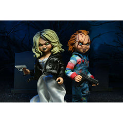 Bride of Chucky: 8″ Scale Chucky & Tiffany Collectible Clothed Figure 2 Pack