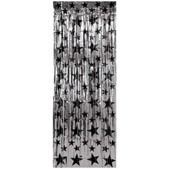 8' x 3' Star Print Gleam 'N Curtain