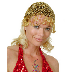 Long Beaded Fringe Cap