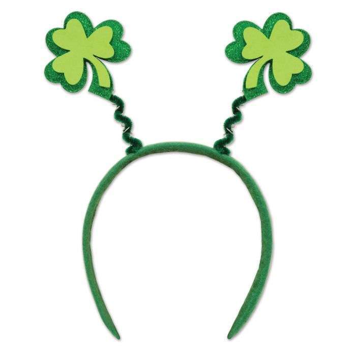 Light Glitter Shamrock Boppers