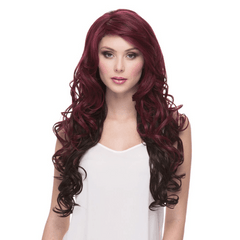 Mixed Burgundy Boston Curled Wig