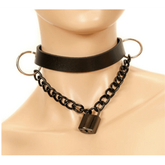 Hanging Lock Pendant with Plain Choker