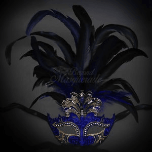 Venetian Mask with Feathers