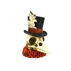 8" Bird Skeleton with Hat