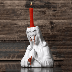 Crying Mary Candle Holder