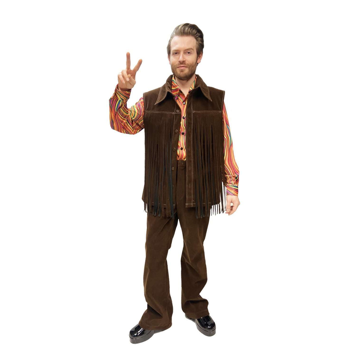 Deluxe 1970s Woodstock Hippie Men's Costume