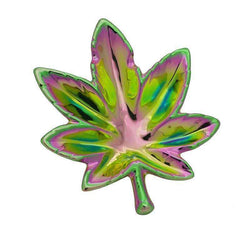 Iridescent Pot Leaf Ashtray