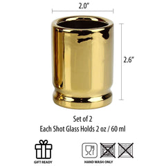 50 Caliber Bullet Shot Glasses