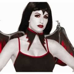 Black & Red Adult Vampiress Collar