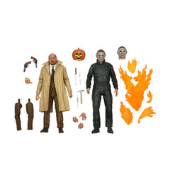 Halloween 2: 7″ Scale Ultimate Michael Myers & Dr. Loomis Collectible Action Figure 2 Pack