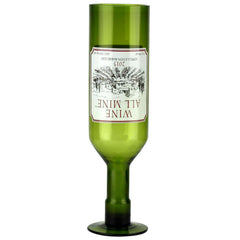 Upside Down Wine Bottle Glass