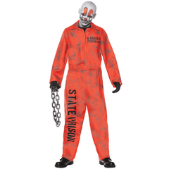 Orange D. Ranged State Prison Jumpsuit Unisex Adult Costume