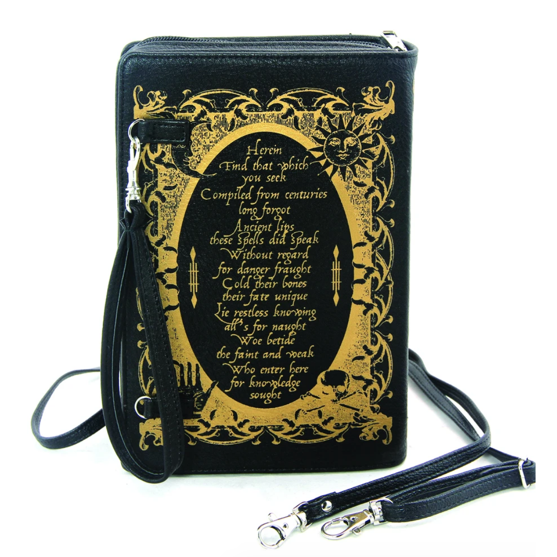 Book Of Spells Vinyl Clutch Bag