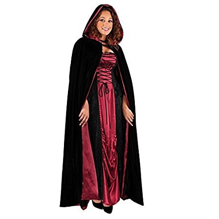 Velvet Full Length Adult Hooded Cape