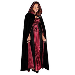 Velvet Full Length Adult Hooded Cape