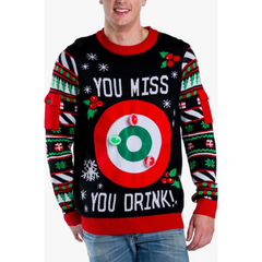 Drinking Game Men's Ugly Christmas Sweater