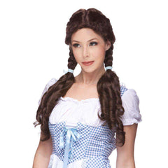 Brown Dorothy Braided Ponytail Wig