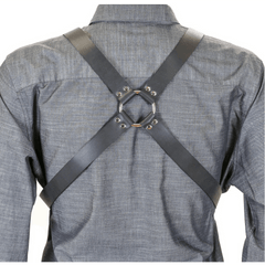 Wide Cross Chest Buckle Harness