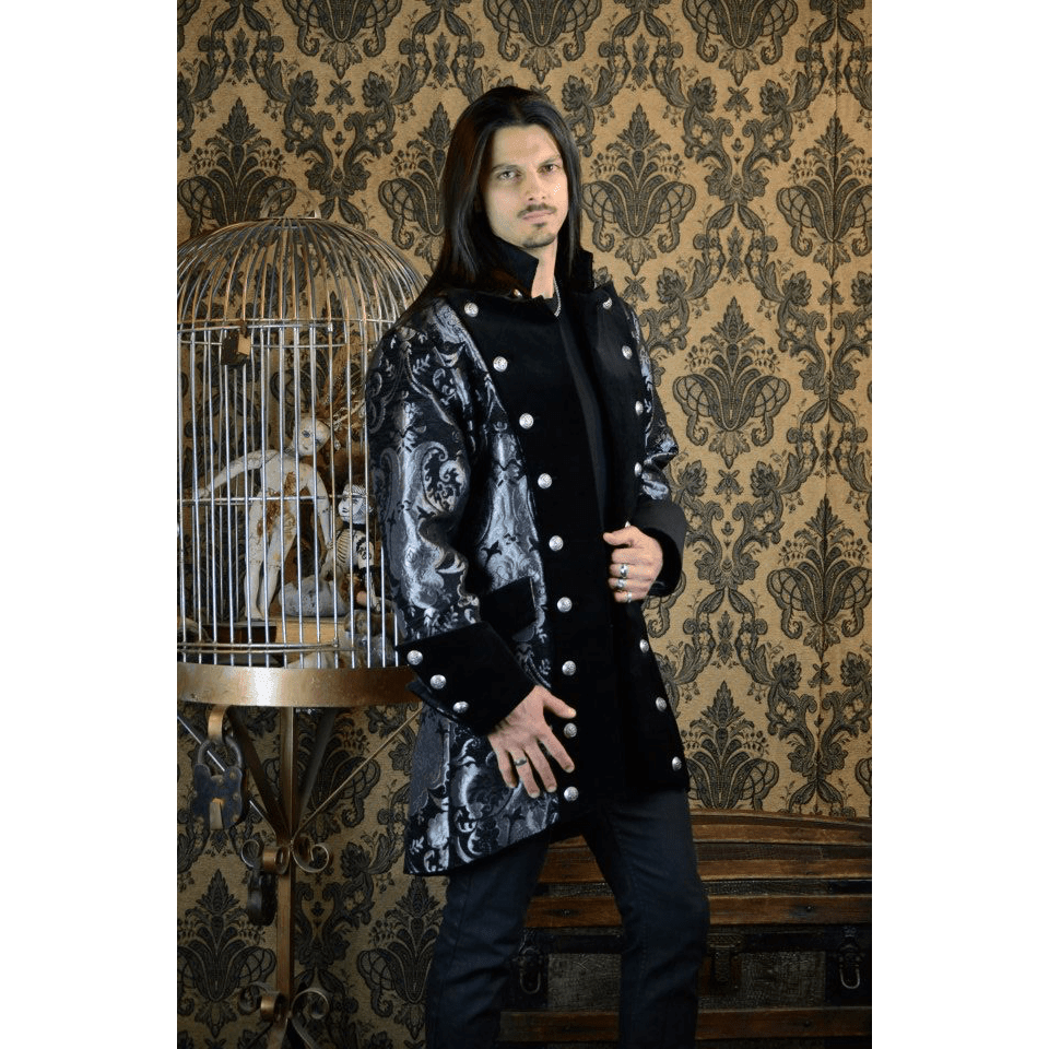 Silver and Black Versailles Coat