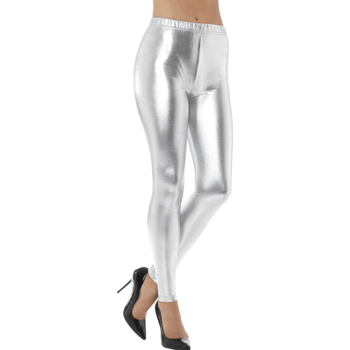 80's Metallic Disco Leggings