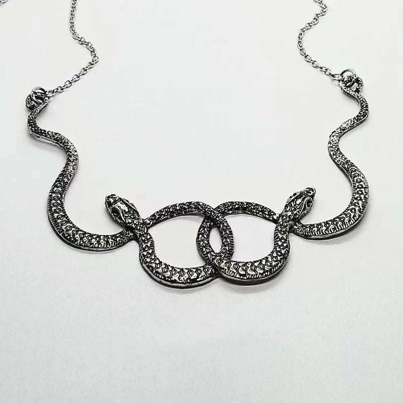 Twin Snake Necklace