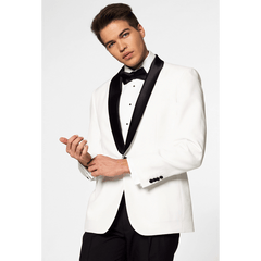 OppoSuits Pearly White Three Piece Suit