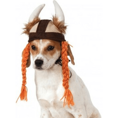 Viking Hat with Braids for Pets