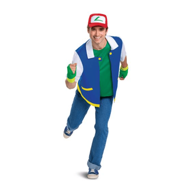 Classic Pokémon Ash Ketchum Unisex Adult Costume