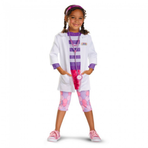 Deluxe Doc McStuffins Kids Costume & Stethoscope