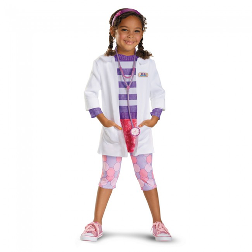 Deluxe Doc McStuffins Kids Costume & Stethoscope