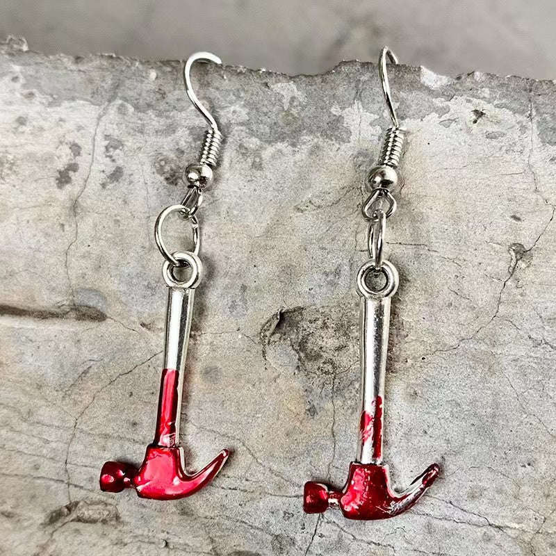 Let's Smash Bloody Hammer Earrings