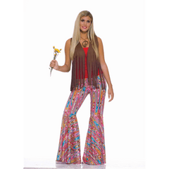 Wild Swirl Bell Bottom Pants