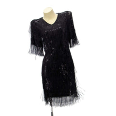 Art Deco Full Fringe Flapper Dress