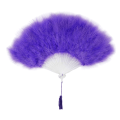 Lavender Marabou Feather Fan