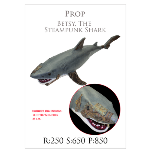 Betsy The Steampunk Shark Prop