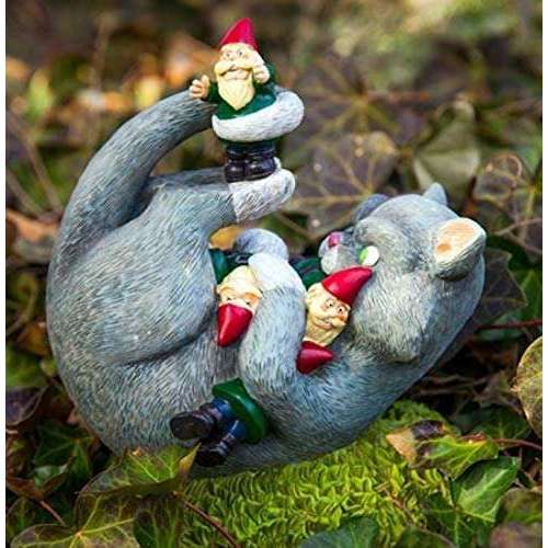 Cat Attack Garden Gnomes