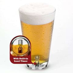 Tick Tock Sand Timer Pint Glass