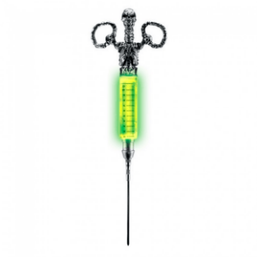 Radioactive Glowing Skull Syringe