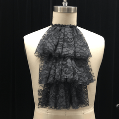 Black Lace Jabot