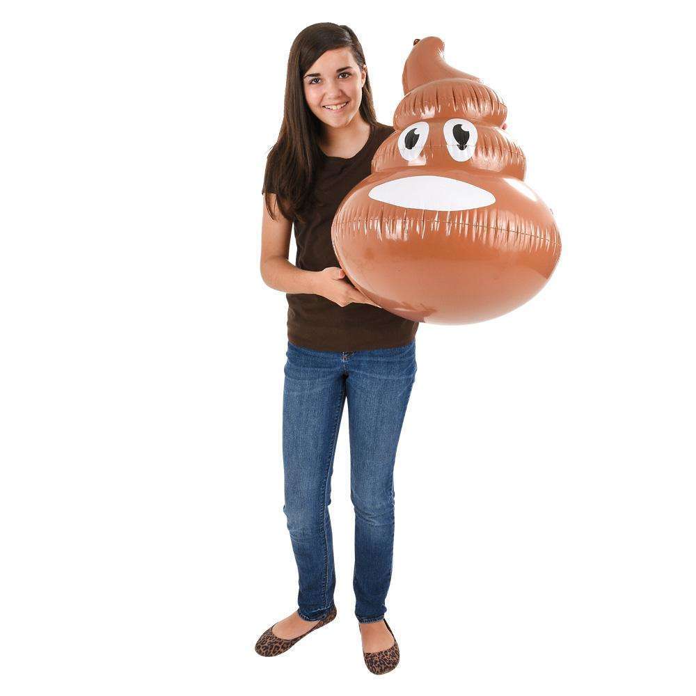 24" Inflatable Poop Emoji