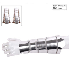 Silver Leatherlike Superhero Cuff Set