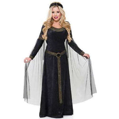 Renaissance Lady Deep Purple Gown Women's Costume