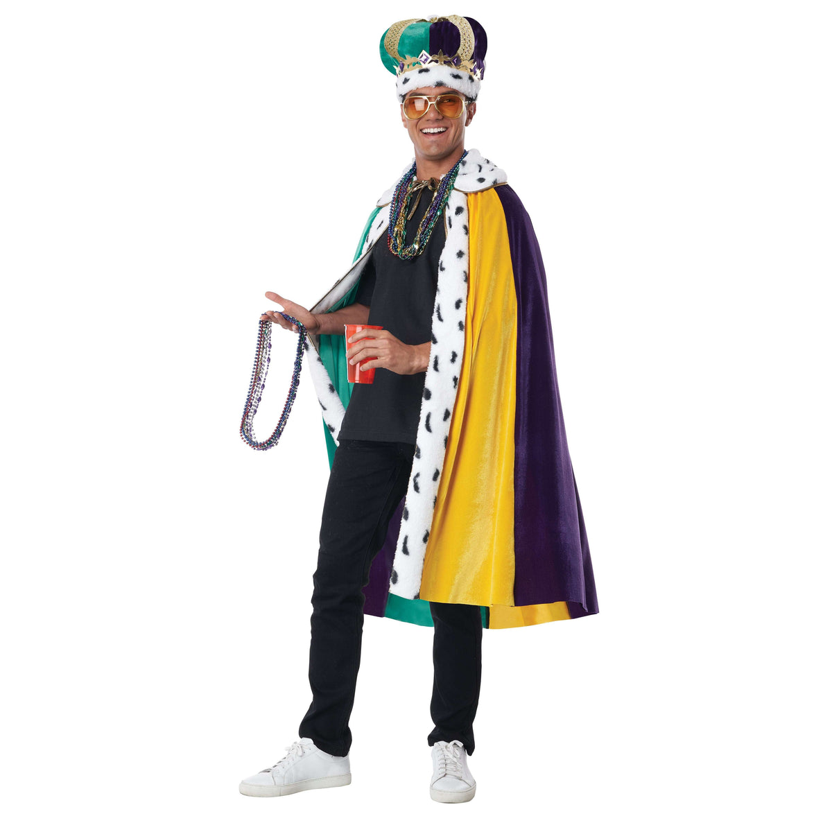 Mardi Gras Cape & Crown Set