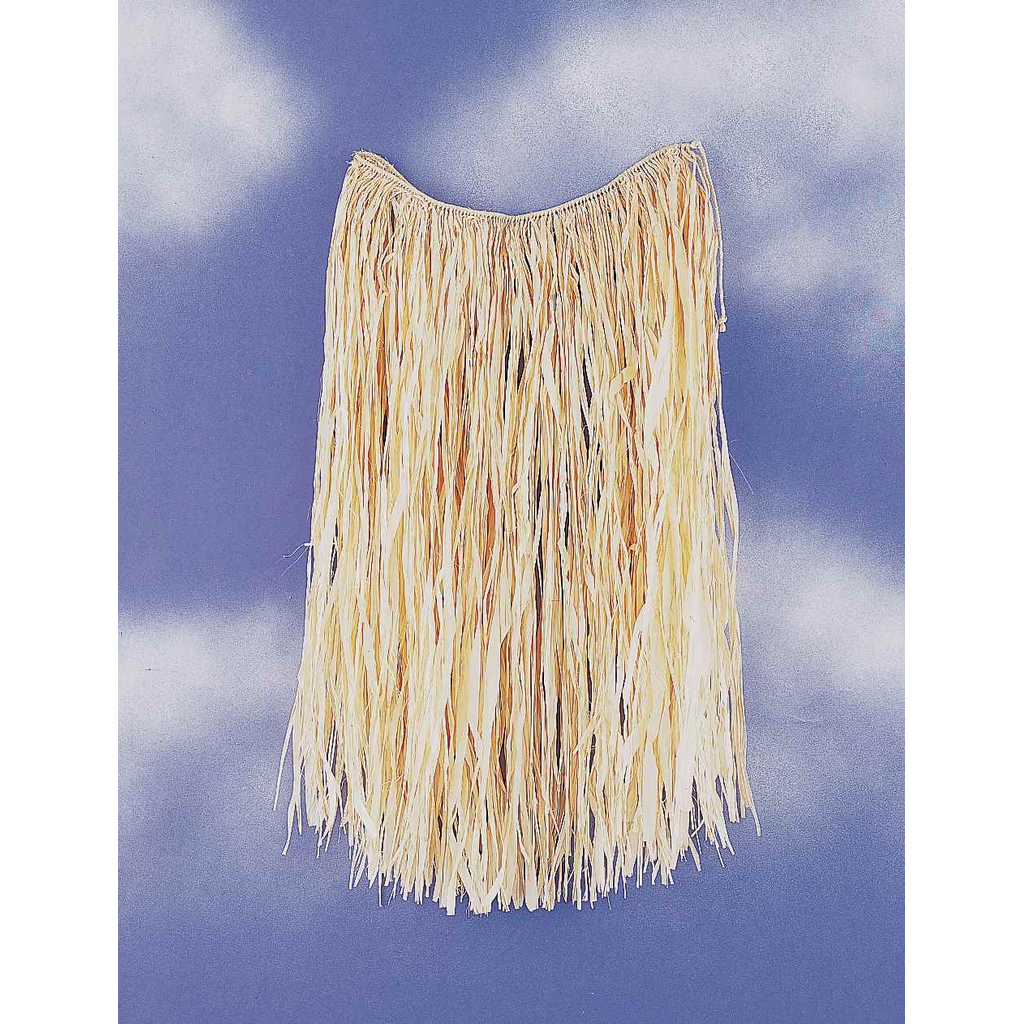 Beige Natural Grass Adult Hula Skirt