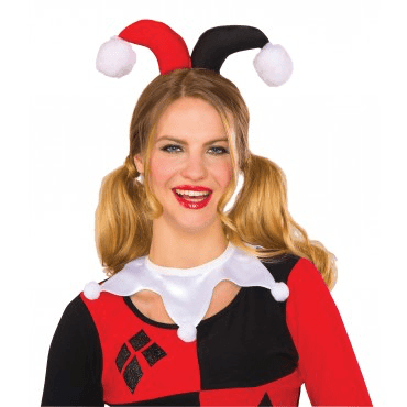 Harley Quinn Adult White Jester Choker