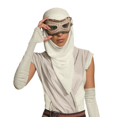 Star Wars The Force Awakens Rey Adult Mask & Hood Set