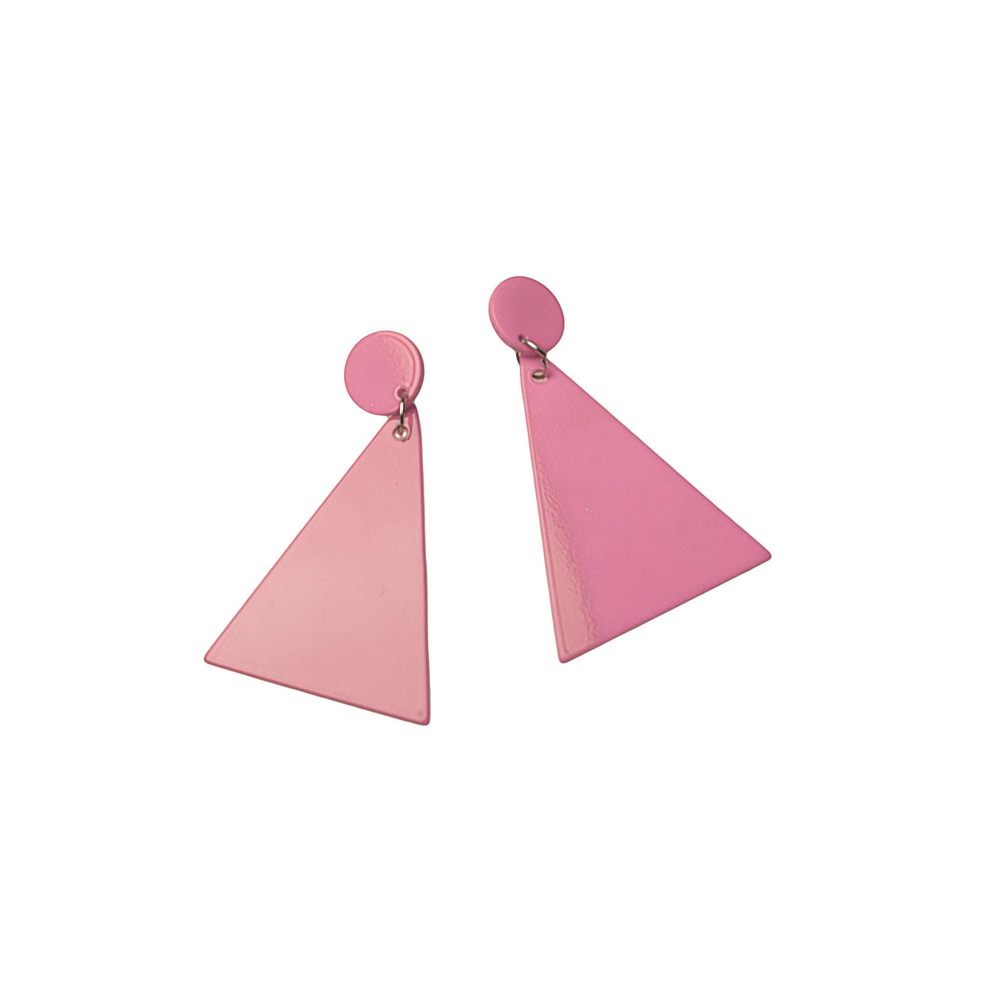 Triangle Mod Clip On Earrings