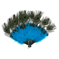 Peacock Feather Fan