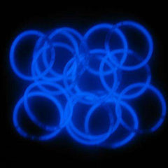 8" Glo Bracelet- Blue- 15 Pack