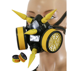 Large Spiked Gas Mask